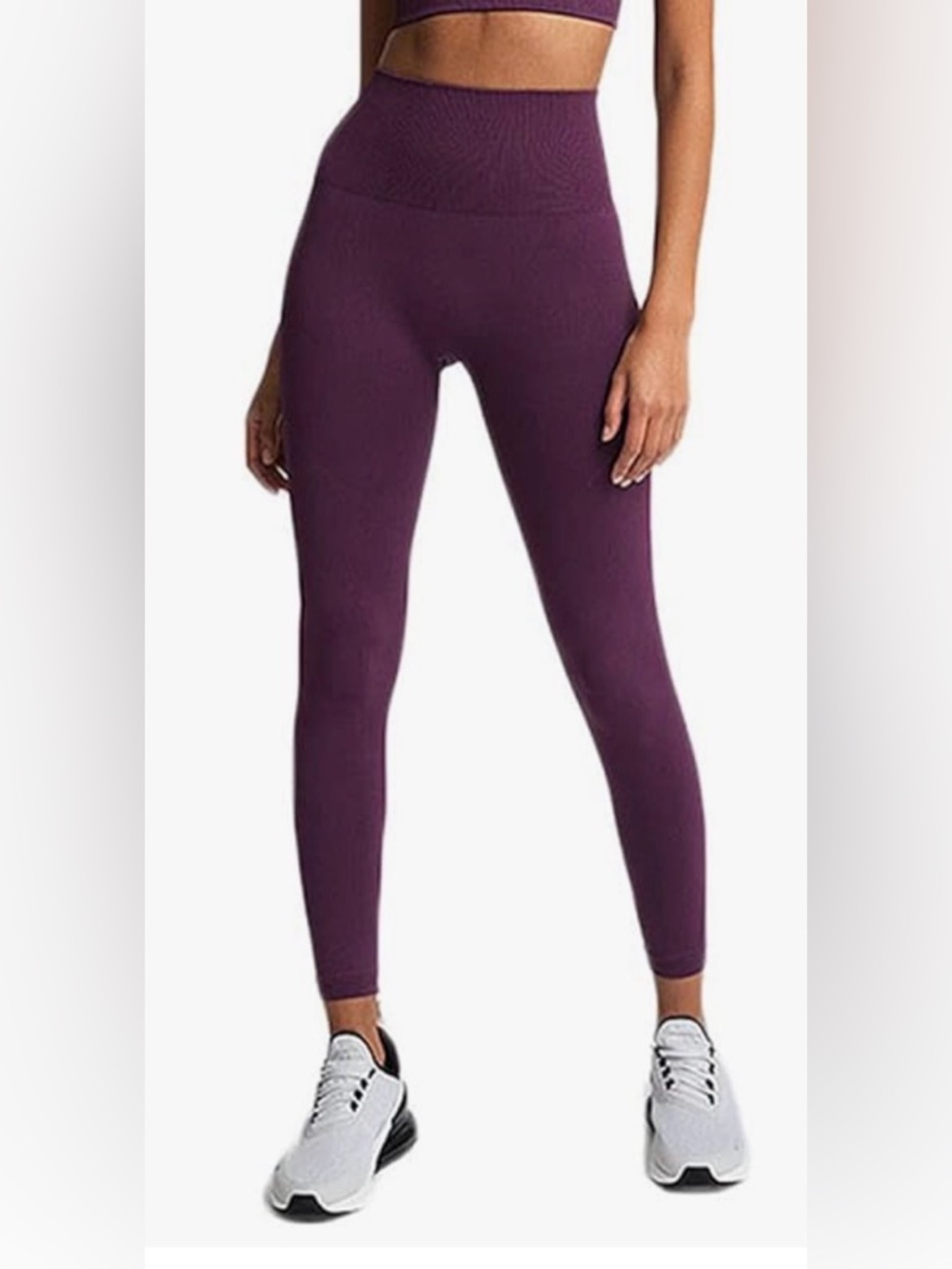 Women's High-Waist Purple Leggings